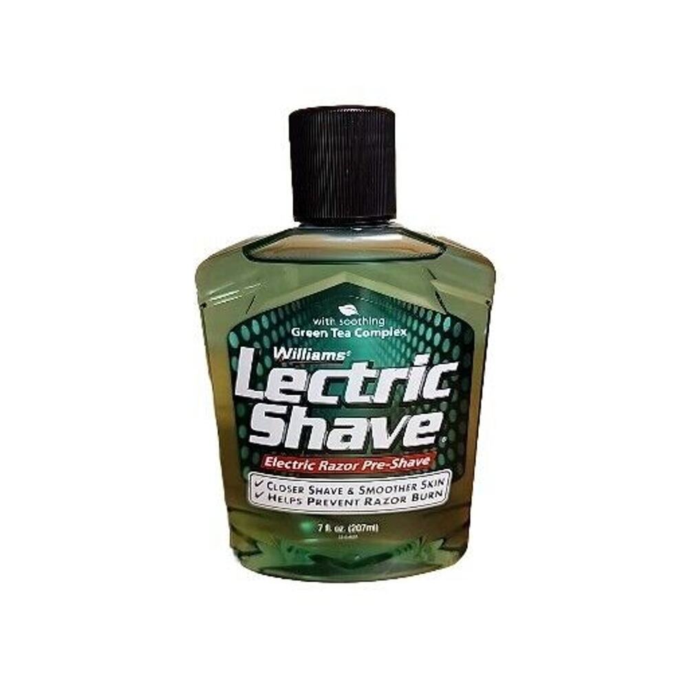 Williams Lectric Shave, Electric Rotary Razor Pre-Shave For men, 7 Ounce